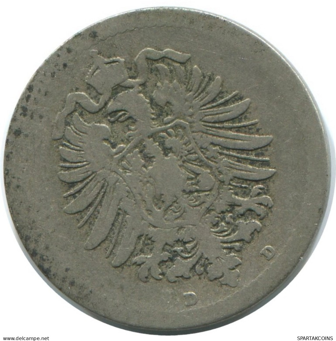 5 PFENNIG 1874 D DEUTSCHLAND Münze GERMANY #AE662.D.A - 5 Pfennig