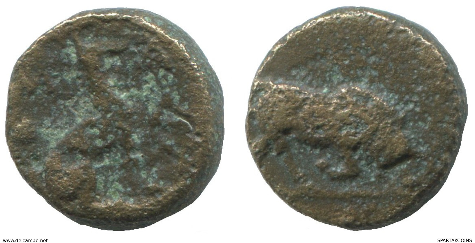 BULL Antiguo GRIEGO ANTIGUO Moneda 2.1g/12mm #SAV1197.11.E.A - Greek