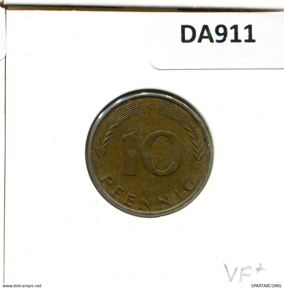 10 PFENNIG 1972 G WEST & UNIFIED GERMANY Coin #DA911.U.A - 10 Pfennig