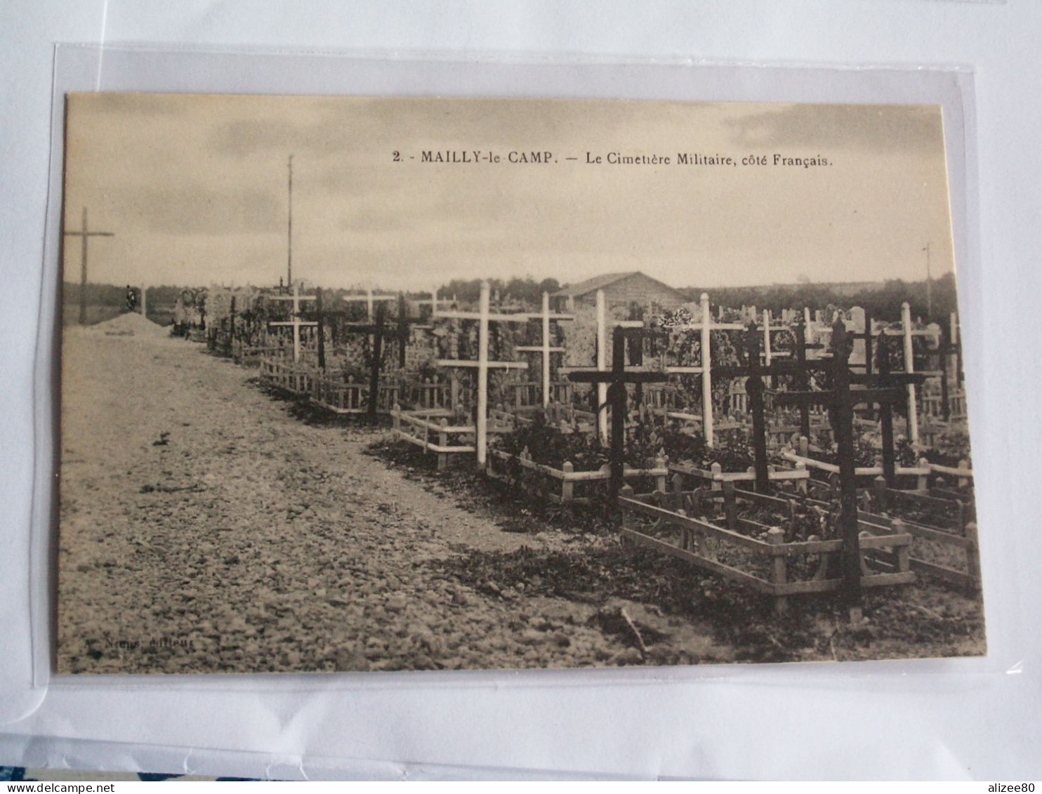 CPA  GUERRE  14/18  -- CAMP  DE  MAILLY - Soldatenfriedhöfen