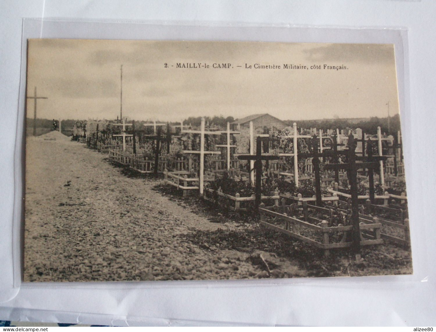 CPA  GUERRE  14/18  -- CAMP  DE  MAILLY - Cimiteri Militari