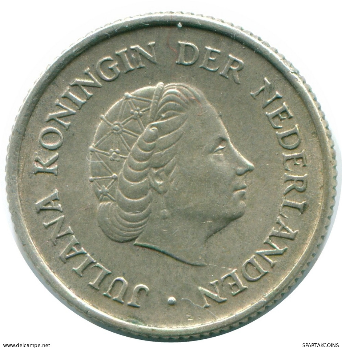 1/4 GULDEN 1965 NIEDERLÄNDISCHE ANTILLEN SILBER Koloniale Münze #NL11422.4.D.A - Niederländische Antillen