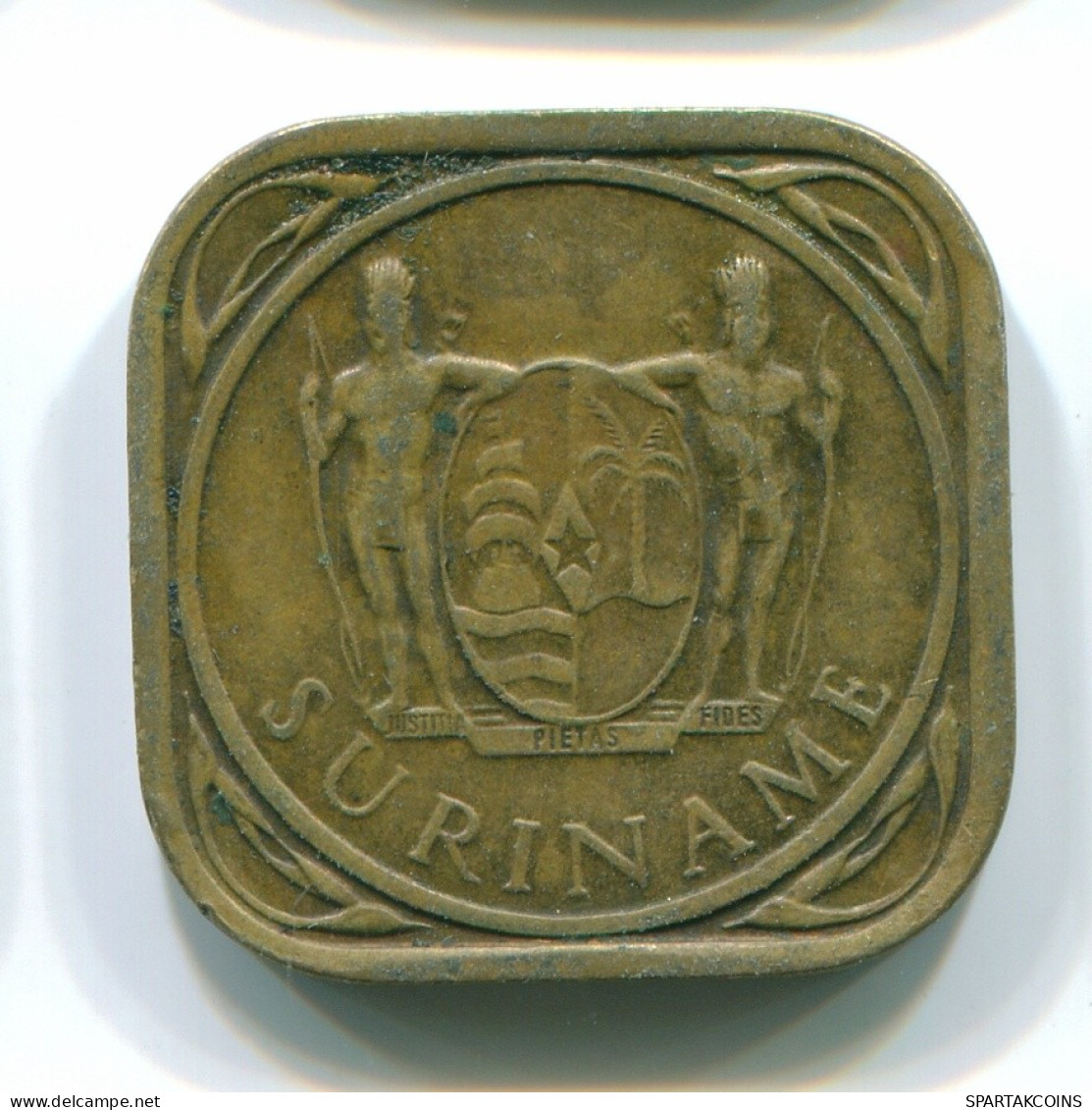 5 CENTS 1966 SURINAME Netherlands Nickel-Brass Colonial Coin #S12782.U.A - Surinam 1975 - ...