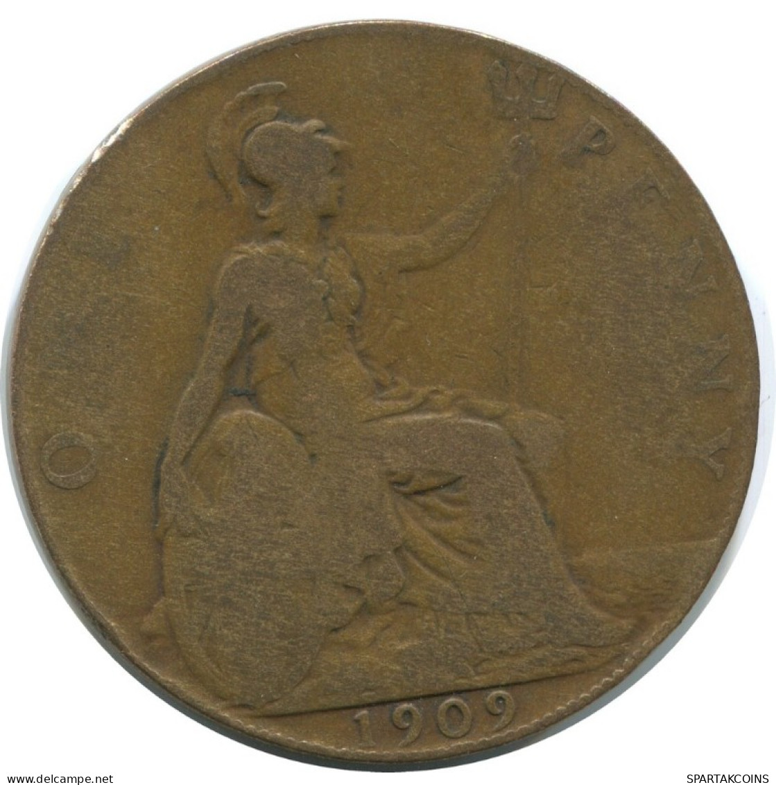 PENNY 1909 UK GBAN BRETAÑA GREAT BRITAIN Moneda #AG865.1.E.A - D. 1 Penny