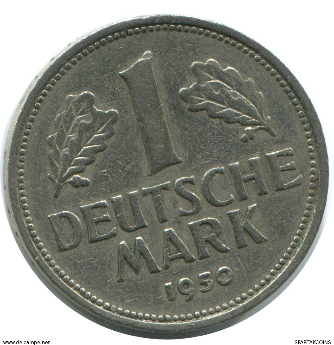 1 DM 1950 J BRD ALEMANIA Moneda GERMANY #AG295.3.E.A - 1 Mark