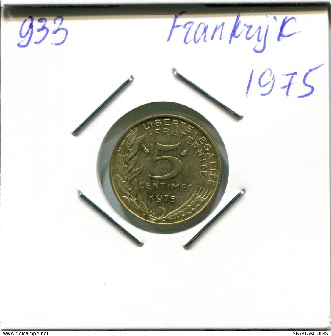 5 CENTIMES 1975 FRANCE Coin French Coin #AN017.U.A - 5 Centimes