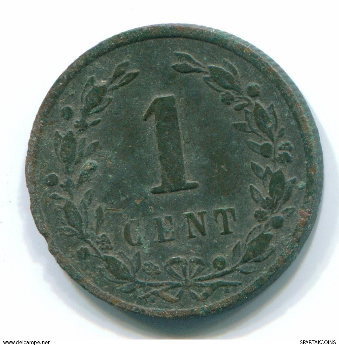 1 CENT 1878 NETHERLANDS Coin BRONZE #S13686.U.A - 1849-1890 : Willem III