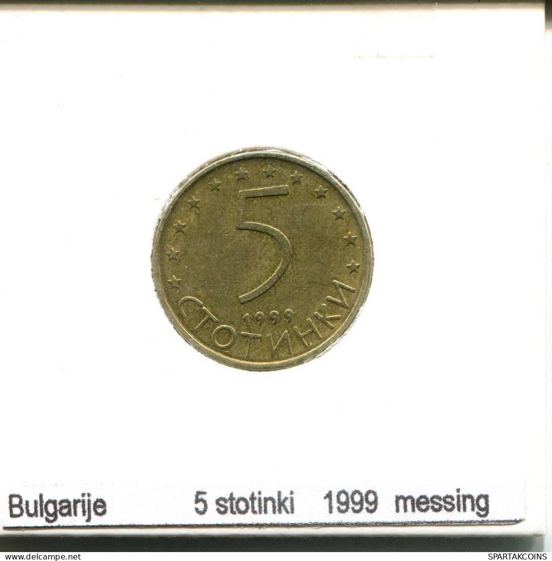 5 STOTINKI 1999 BULGARIA Coin #AS708.U.A - Bulgarien
