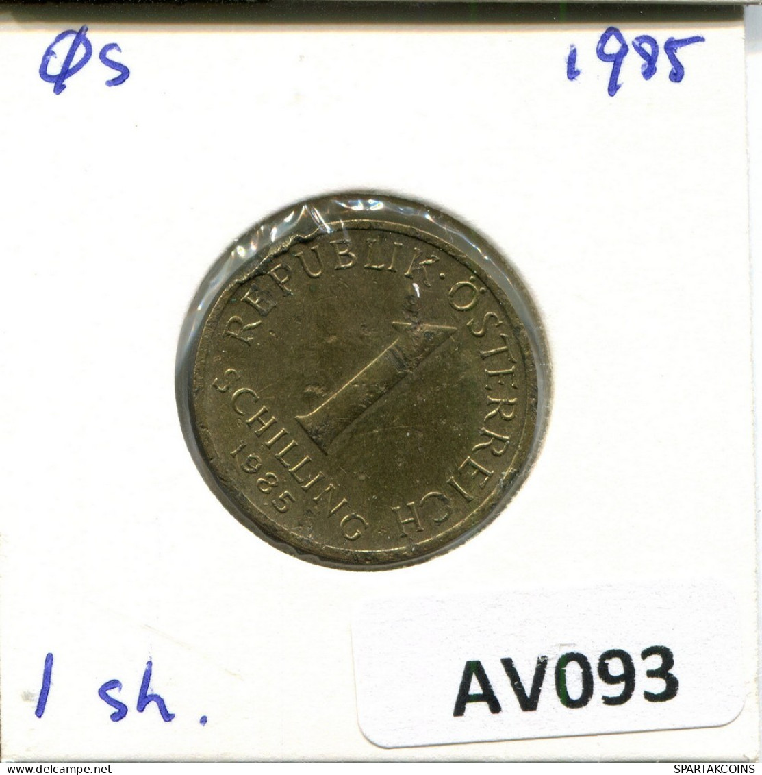 1 SCHILLING 1985 AUSTRIA Coin #AV093.U.A - Oesterreich