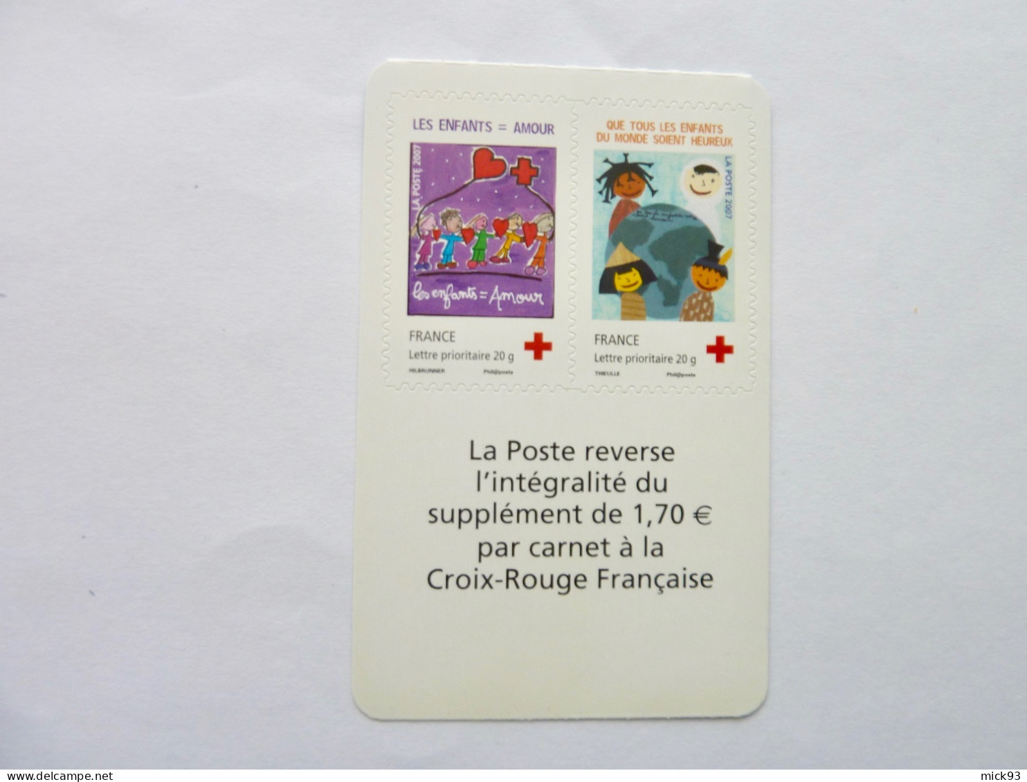 France Paire Croix Rouge Adhésif #145/146 - Neufs