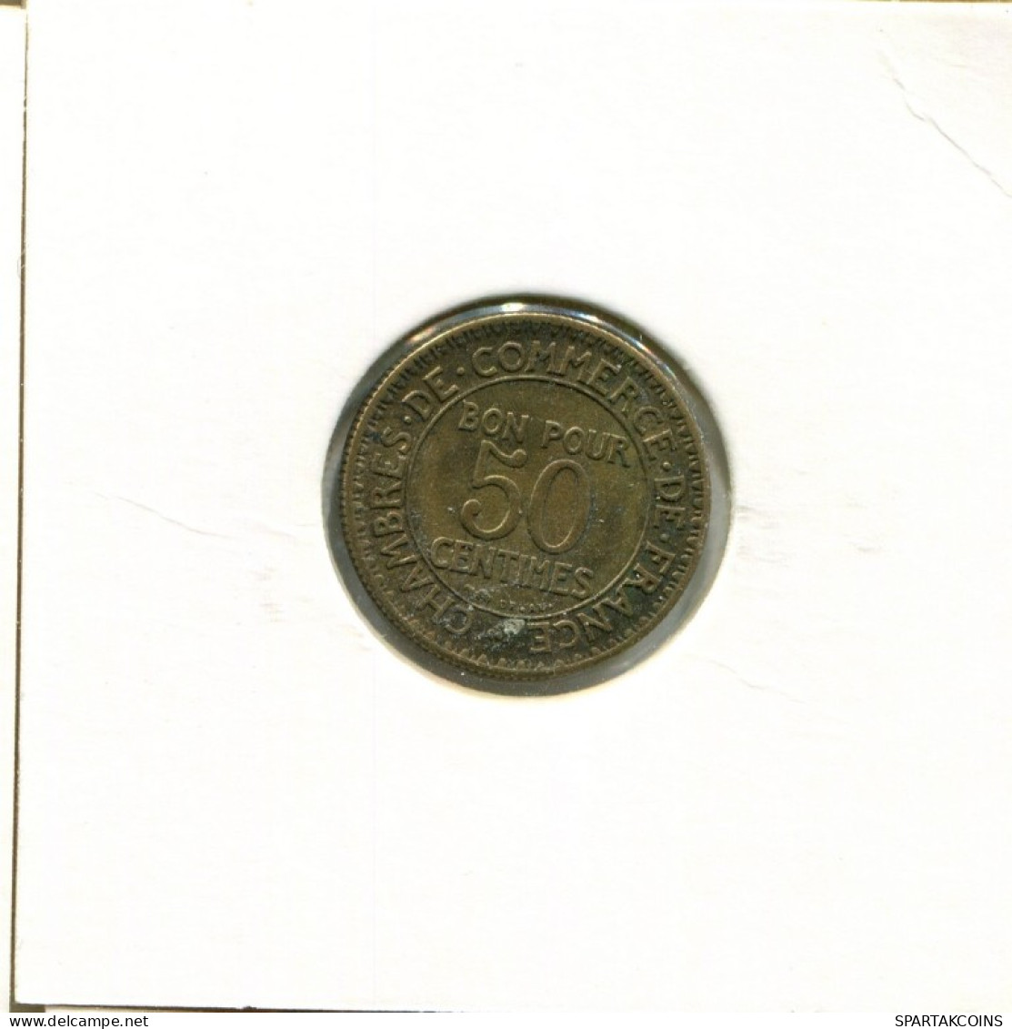 50 CENTIMES 1922 FRANCIA FRANCE Moneda #AK935.E.A - 50 Centimes