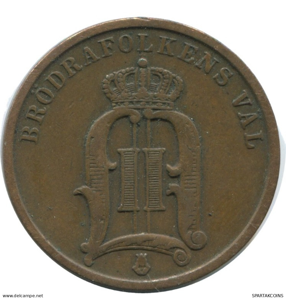 2 ORE 1892 SWEDEN Coin #AC989.2.U.A - Sweden