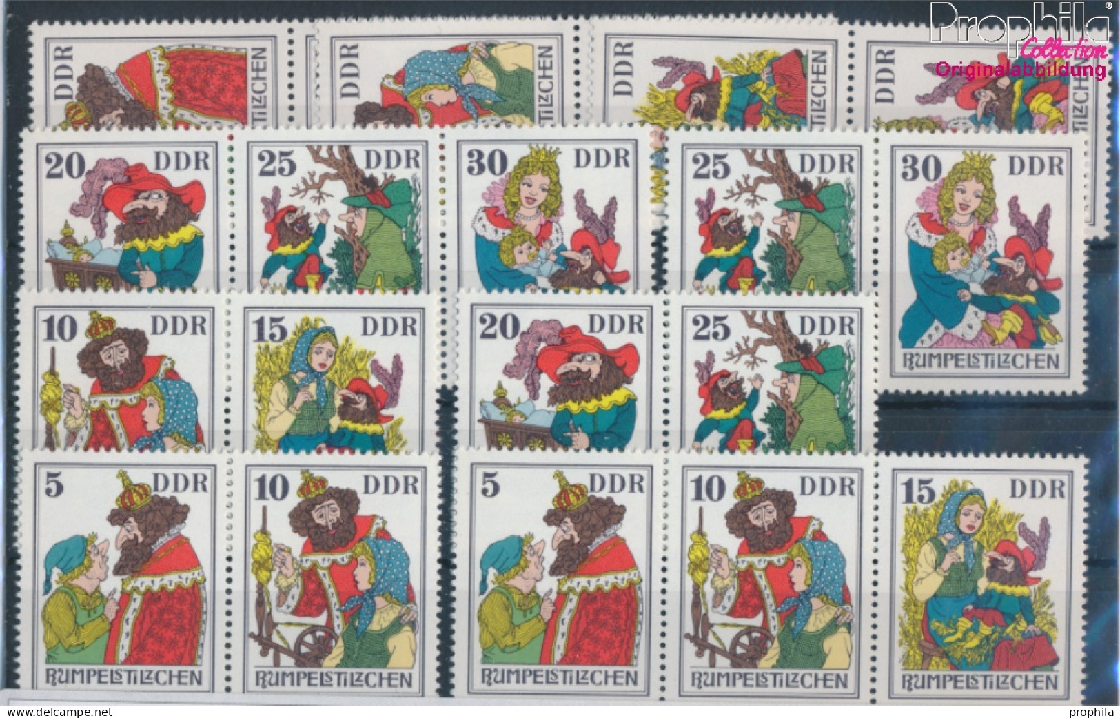 DDR WZd337-WZd342, SZd143-SZd145 (kompl.Ausg.) Postfrisch 1976 Märchen (XI): Rumpelstilzchen (10393371 - Unused Stamps
