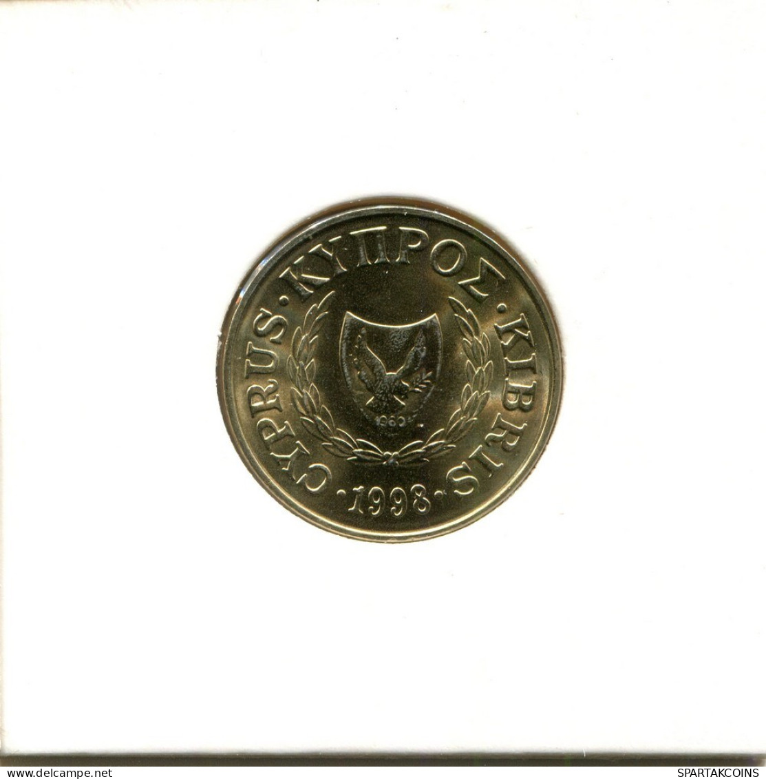 5 CENTS 1998 CHIPRE CYPRUS Moneda #AZ907.E.A - Cyprus