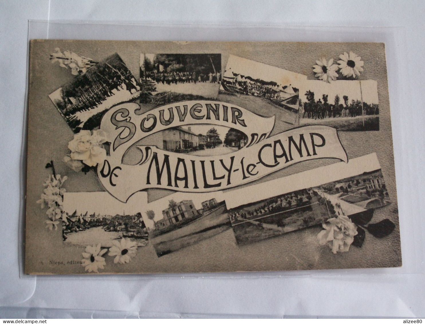 CPA  GUERRE  14/18  -- CAMP  DE  MAILLY  SOUVENIR - Otros & Sin Clasificación