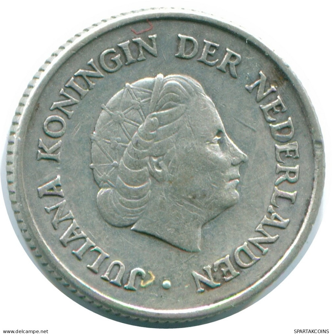 1/4 GULDEN 1960 NIEDERLÄNDISCHE ANTILLEN SILBER Koloniale Münze #NL11054.4.D.A - Antillas Neerlandesas