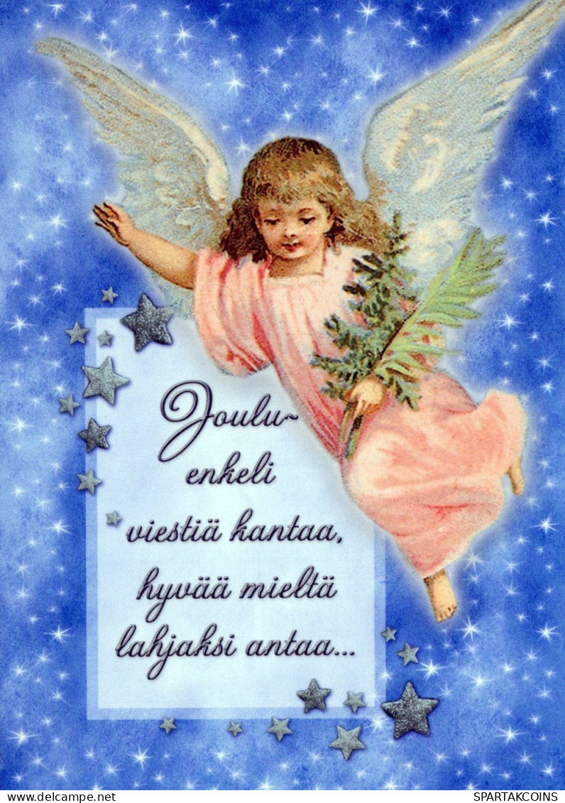 ANGEL CHRISTMAS Holidays Vintage Postcard CPSM #PAJ181.A - Angeli
