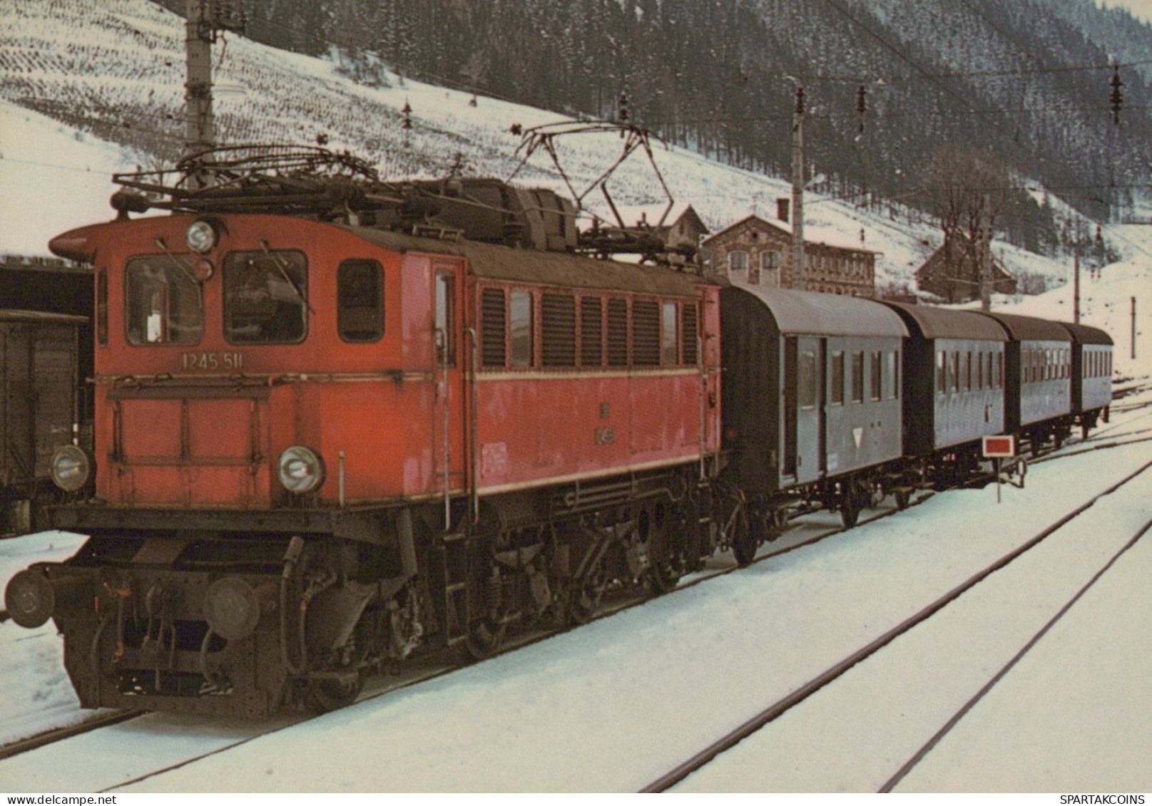 TRAIN RAILWAY Transport Vintage Postcard CPSM #PAA780.A - Trains