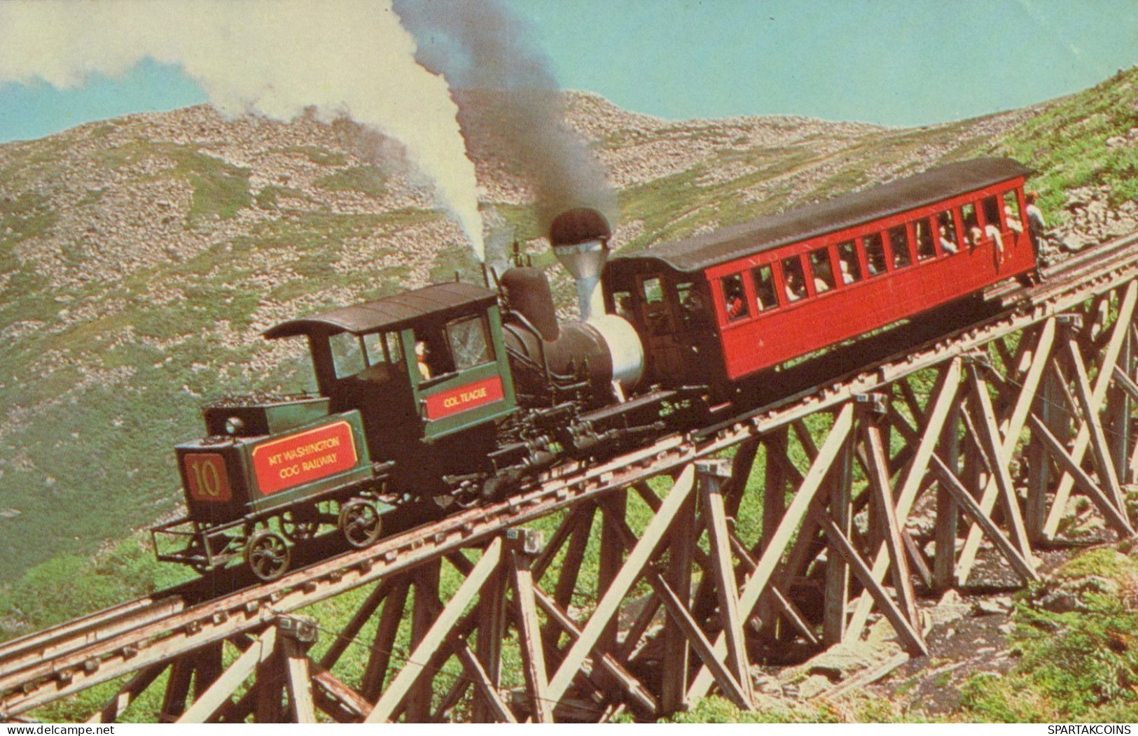TREN TRANSPORTE Ferroviario Vintage Tarjeta Postal CPSMF #PAA598.A - Eisenbahnen