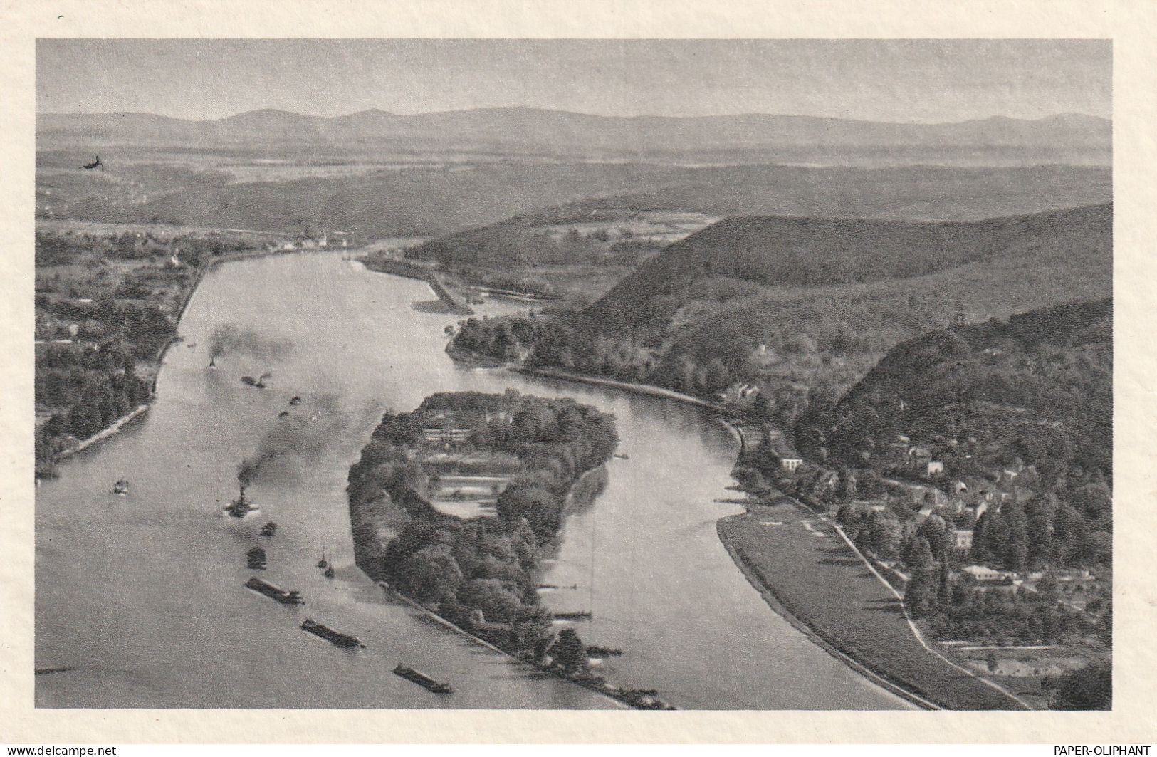 5480 REMAGEN - NONNENWERTH Mit Frachtschiffen, Blick Vom Drachenfels - Remagen