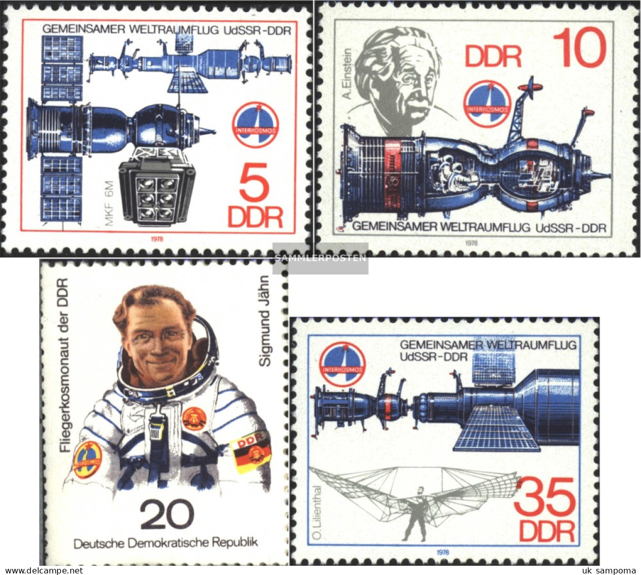 DDR 2359-2362 (complete.issue) Unmounted Mint / Never Hinged 1978 Space Flight USSR-DDR - Unused Stamps