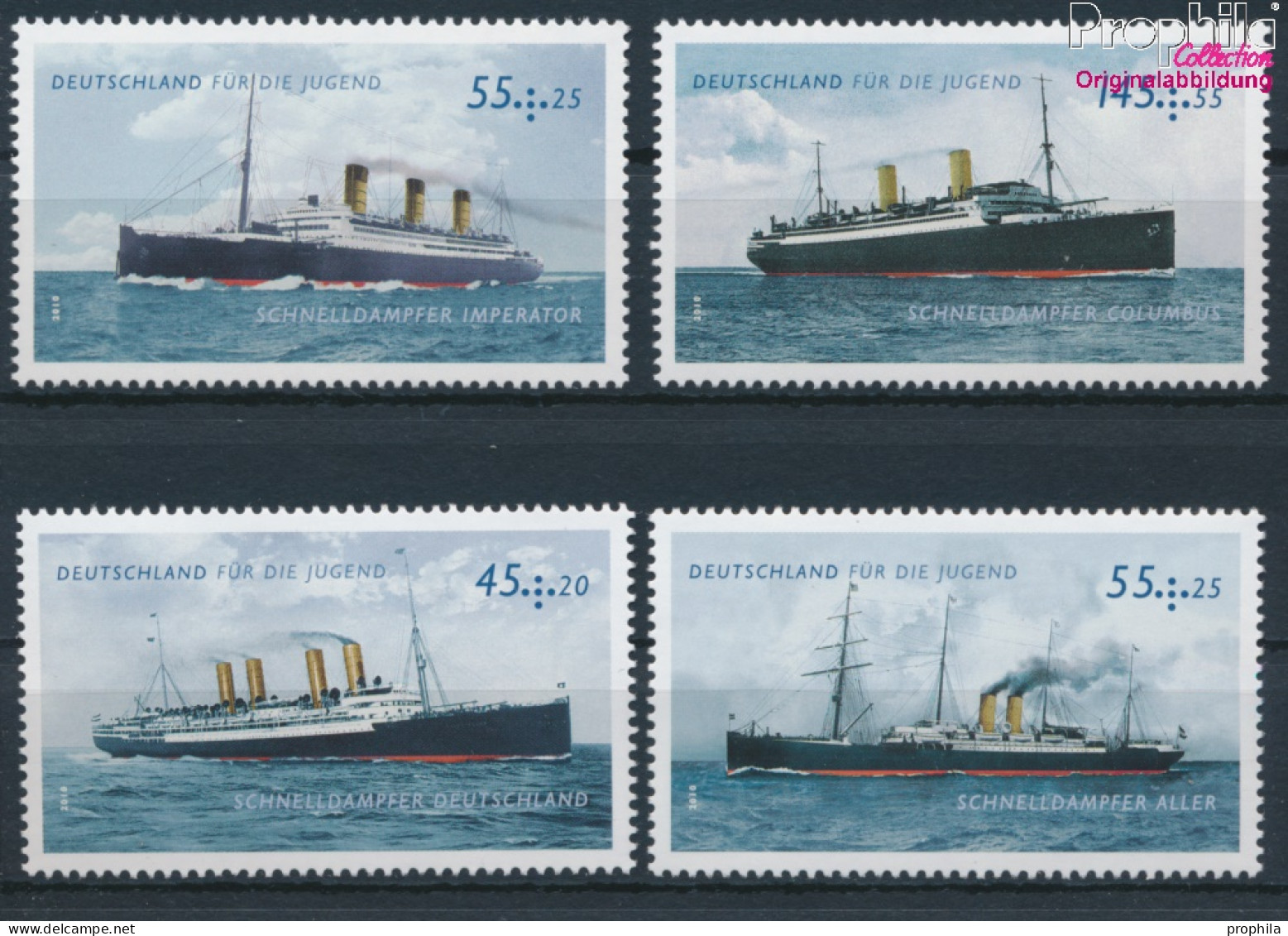 BRD 2809-2812 (kompl.Ausg.) Postfrisch 2010 Schnelldampfer (10368874 - Unused Stamps