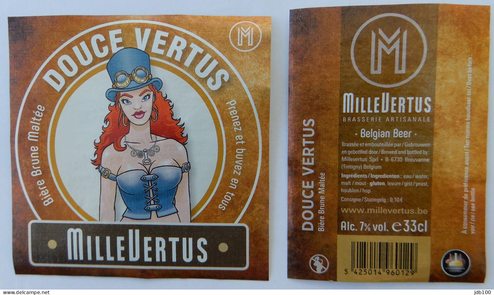 Bier Etiket (5n1), étiquette De Bière, Beer Label, Douce Vertus Brouwerij Millevertus - Bière