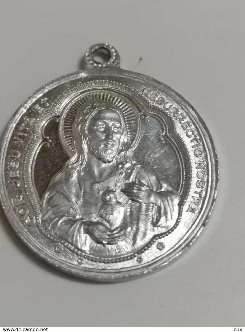 Ricordo Della Mia Prima  Comunione  Remember The First Communion -  Insigne Religieux Médaille Religieuse - Religione & Esoterismo