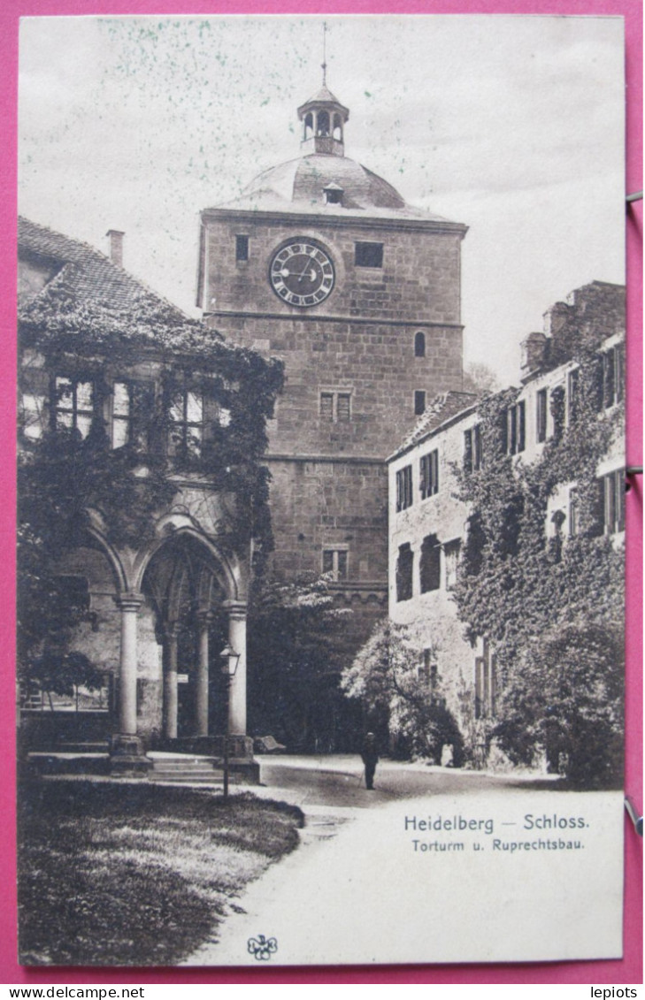 Visuel Pas Très Courant - Allemagne - Heidelberg - Schloss - Torturm U. Ruprechtsbau. - CPA Précurseur En Très Bon état - Heidelberg