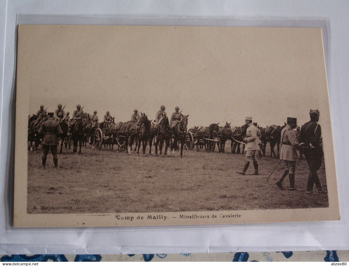 CPA  GUERRE  14/18  -- CAMP  DE  MAILLY - Manoeuvres