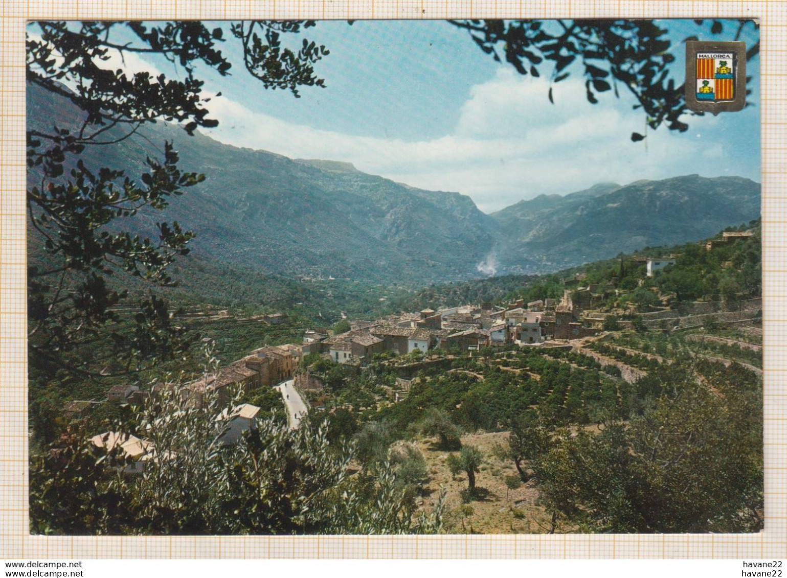 8AK3521 MALLORCA FORNALUTX VUE PANORAMIQUE 1973 2 SCANS - Mallorca