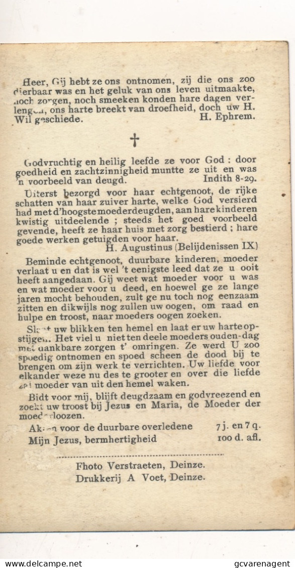 MARIE STROBBE     DEINZE 1874      1931      ZIE AFBEELDING - Obituary Notices