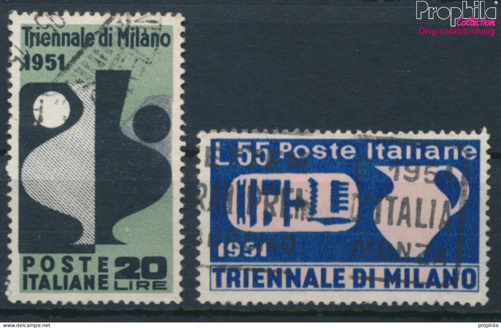 Italien 839-840 (kompl.Ausg.) Gestempelt 1951 Triennale (10368619 - 1946-60: Gebraucht