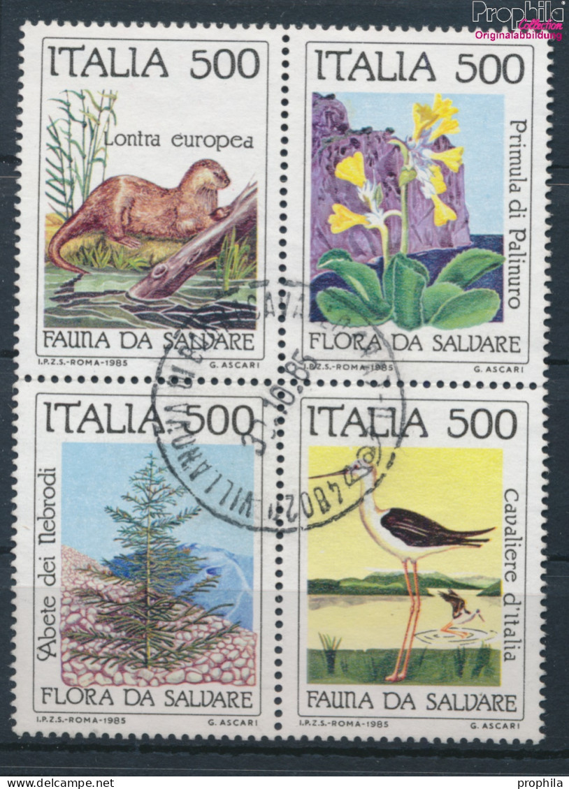 Italien 1926-1929 Viererblock (kompl.Ausg.) Gestempelt 1985 Naturschutz (10368622 - 1981-90: Oblitérés