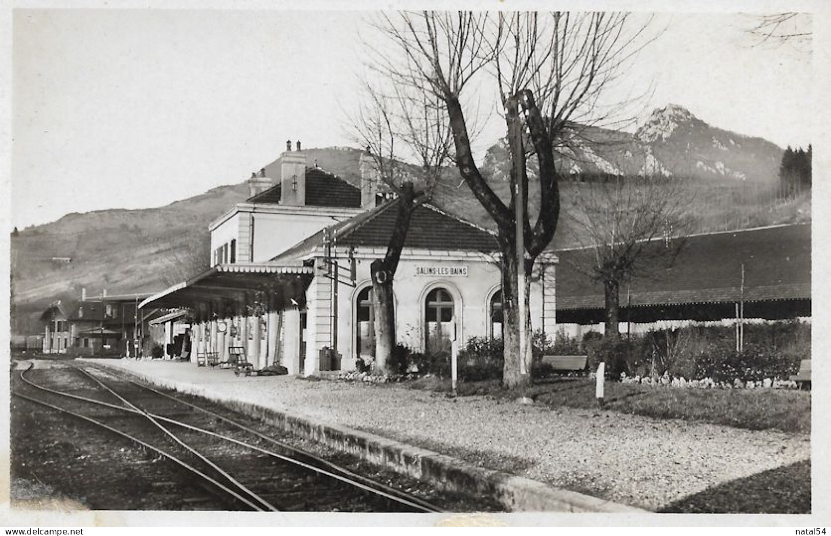 39 - Salins Les Bains : La Gare - CPSM écrite - Sonstige & Ohne Zuordnung