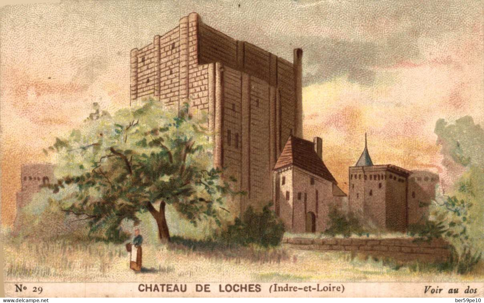 CHROMO CHOCOLAT GUERIN-BOUTRON CHATEAU DE LOCHE (INDRE ET LOIRE) - Guerin Boutron