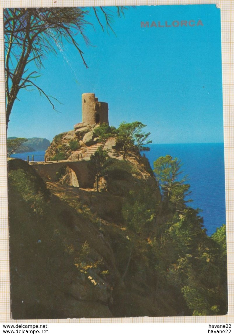 8AK3523 MALLORCA  TORRE DE SES ANIMES ENTRE ESTELLENC Y BANYALBUIAR 1973 2 SCANS - Mallorca