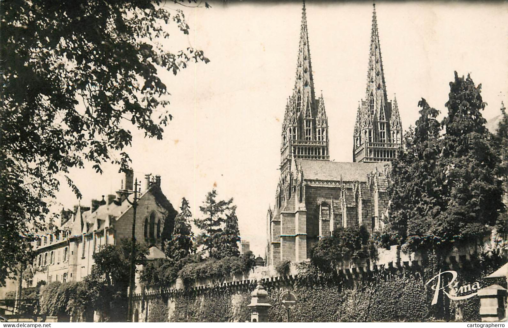 France Cpsm Quimper Cathedrale - Quimper