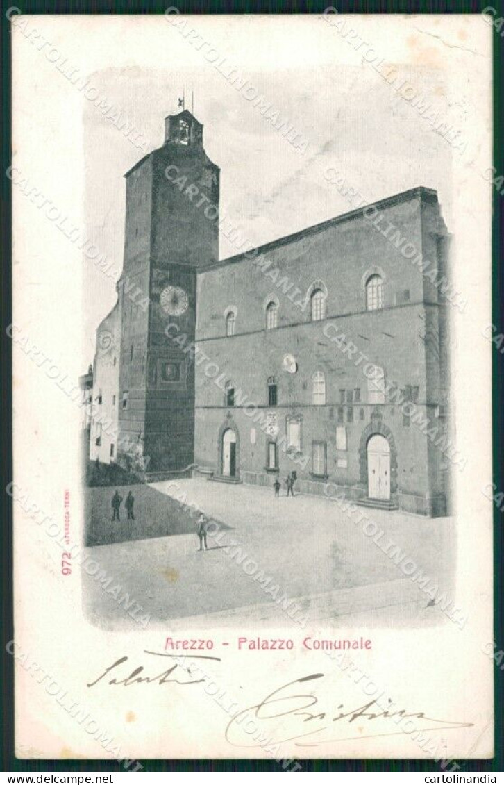 Arezzo Città Alterocca 972 PIEGHINE Cartolina ZKM9379 - Arezzo