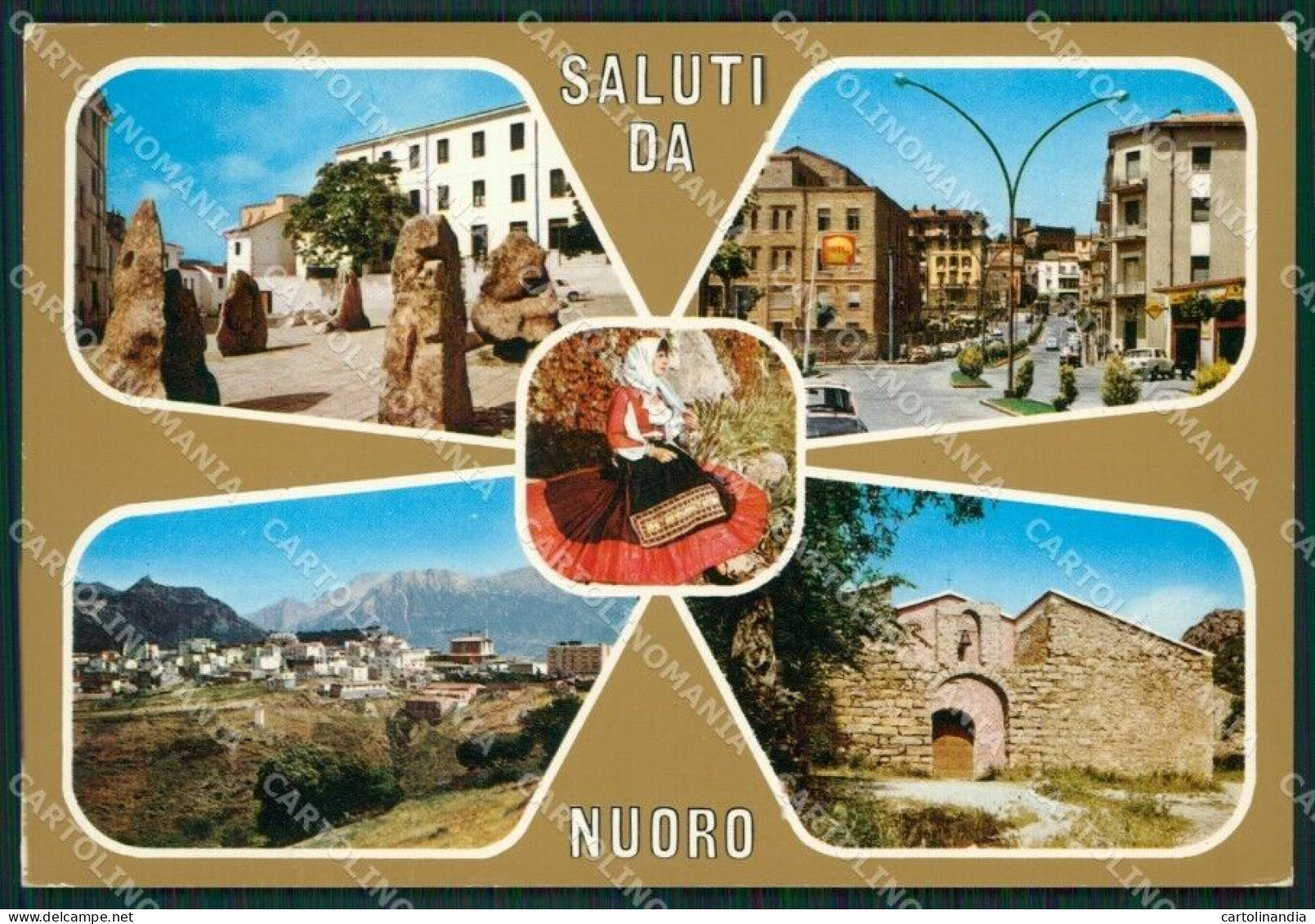 Nuoro Città Saluti Da Foto FG Cartolina ZKM7959 - Nuoro