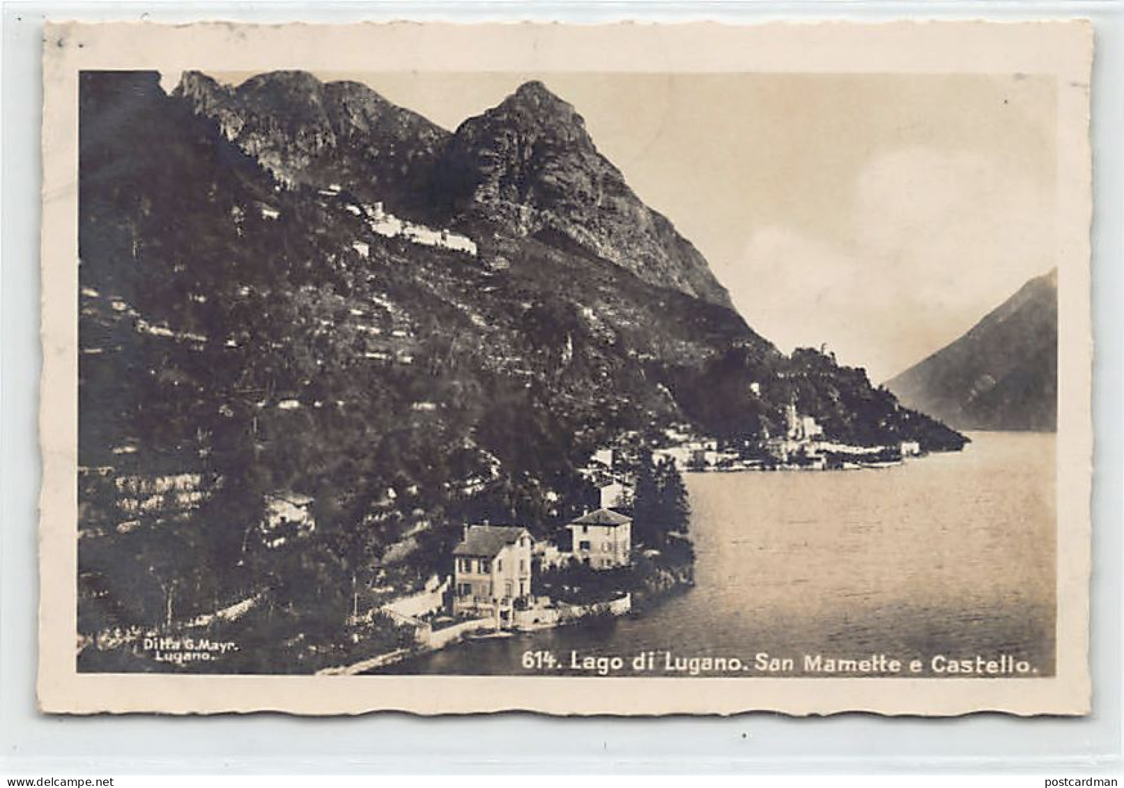 Svizzera - San Mamette (TI) Lago Di Lugano - Castello - Ed. Ditta G.Mayr 614 - Sonstige & Ohne Zuordnung