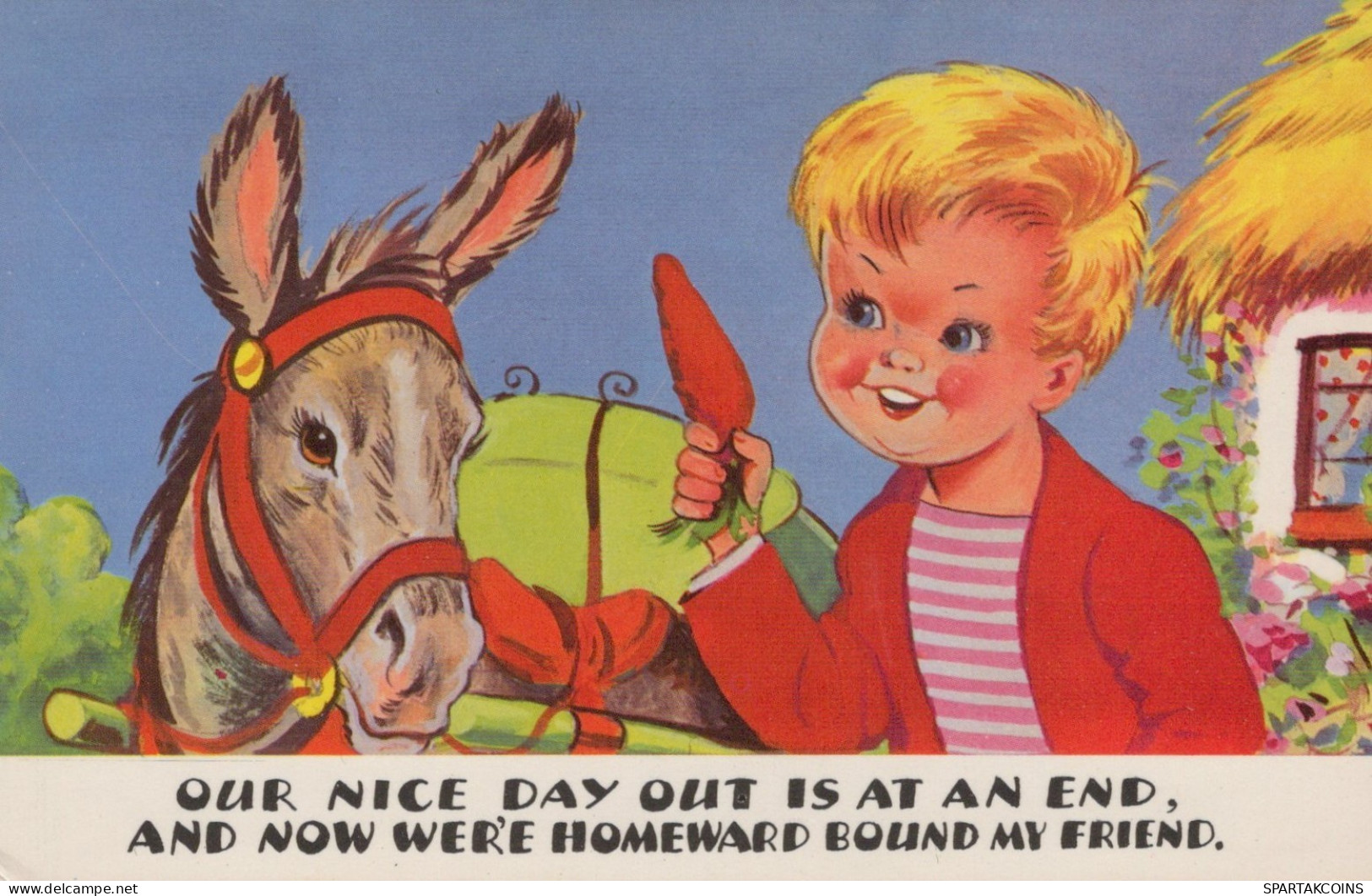 ESEL Tiere Vintage Antik Alt CPA Ansichtskarte Postkarte #PAA310.A - Anes
