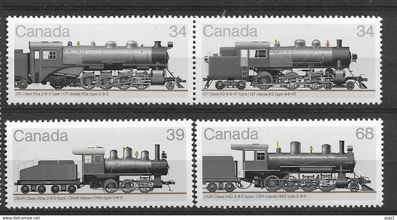 1985 MNH Canada Mi 980-83, Postfris** - Unused Stamps