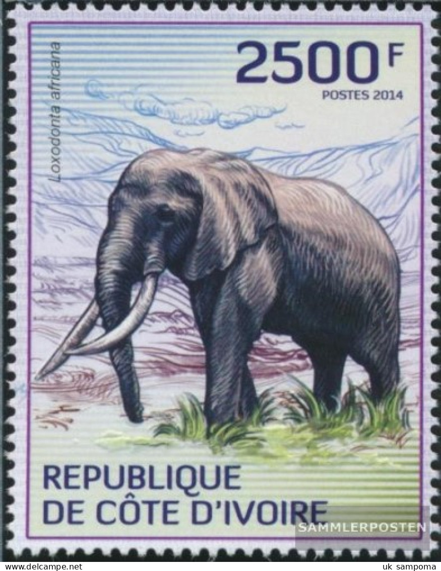 The Ivory Coast 1613 (complete Issue) Unmounted Mint / Never Hinged 2014 Savannenelefant - Côte D'Ivoire (1960-...)