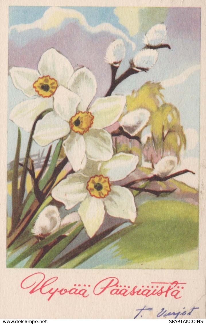 FLOWERS Vintage Ansichtskarte Postkarte CPA #PKE260.A - Flowers