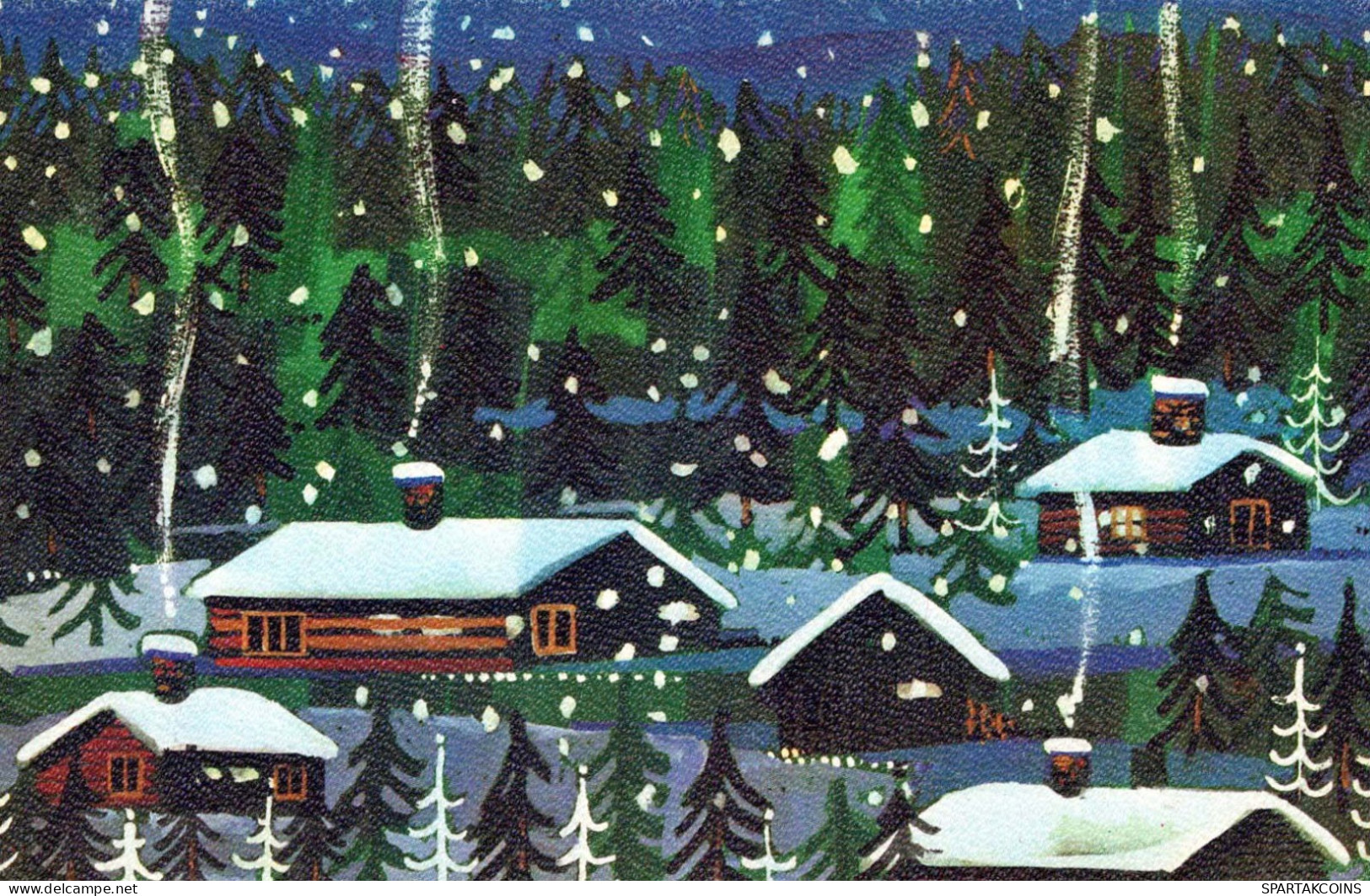 Buon Anno Natale Vintage Cartolina CPSMPF #PKD197.A - Nouvel An