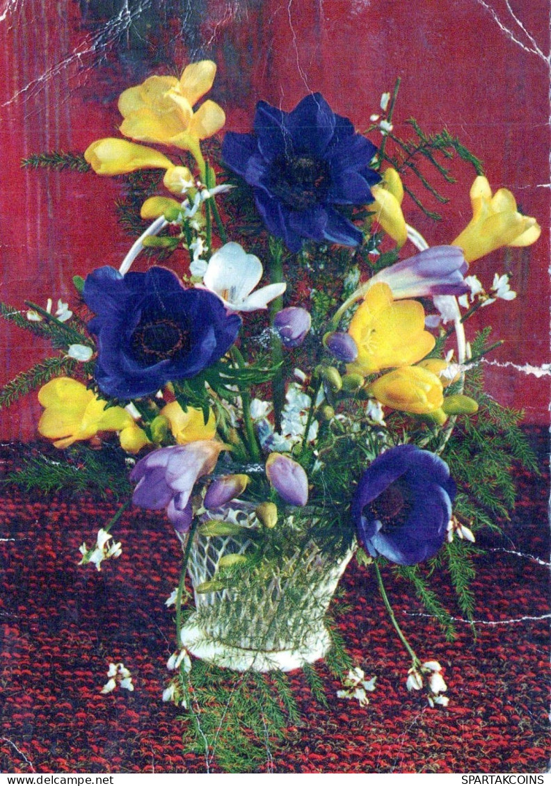 FIORI Vintage Cartolina CPSM #PBZ411.A - Flowers