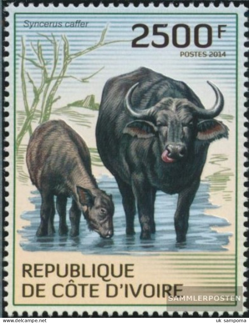 The Ivory Coast 1588 (complete Issue) Unmounted Mint / Never Hinged 2014 Kaffernbüffel - Côte D'Ivoire (1960-...)