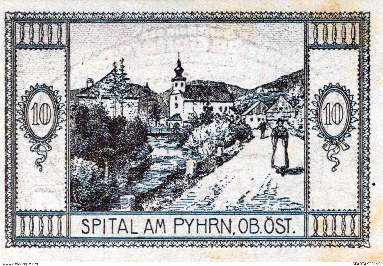 10 HELLER 1920 Stadt SPITAL AM PYHRN Oberösterreich Österreich Notgeld #PE844 - [11] Emissions Locales