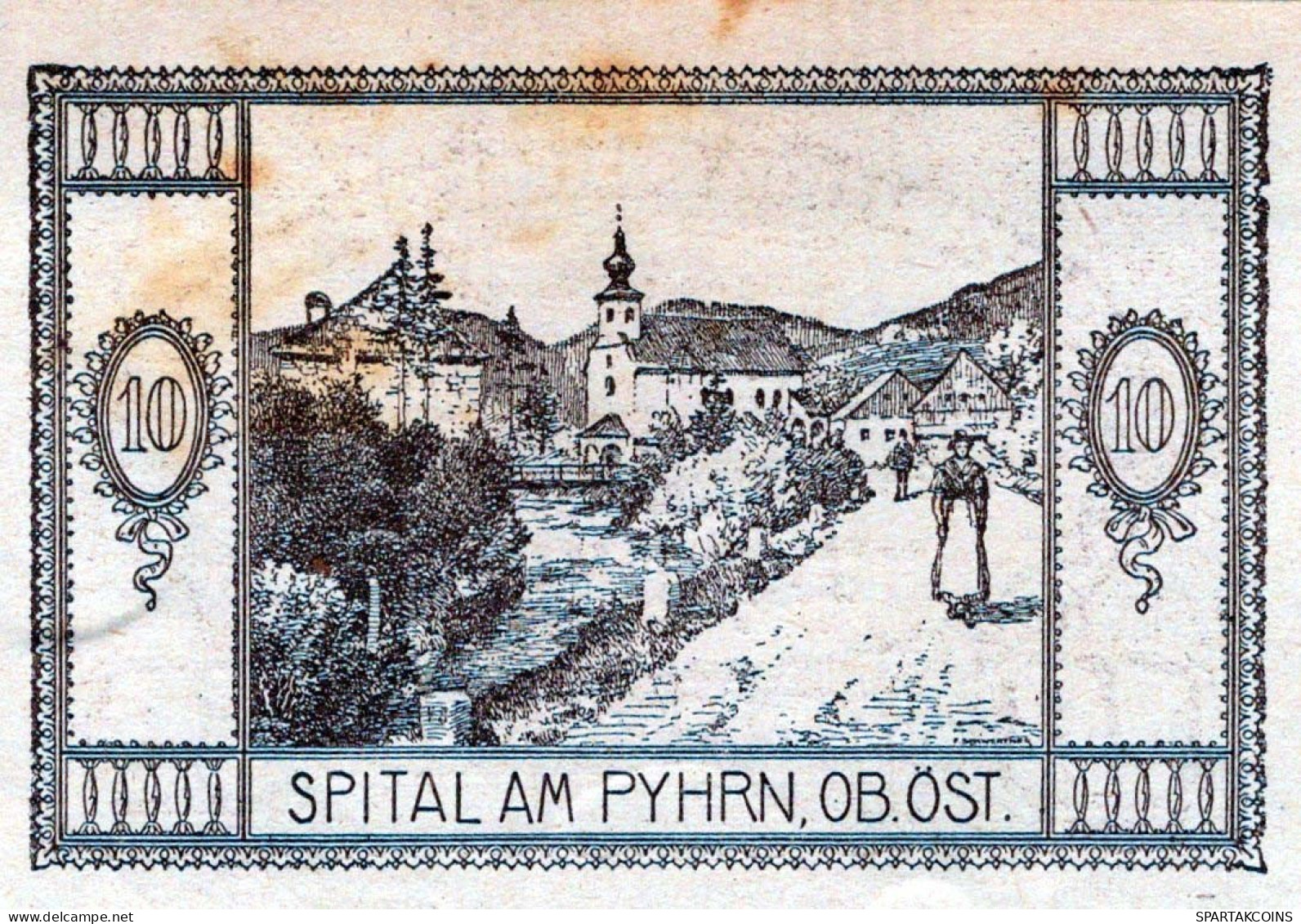 10 HELLER 1920 Stadt SPITAL AM PYHRN Oberösterreich Österreich Notgeld #PE265 - [11] Emissions Locales